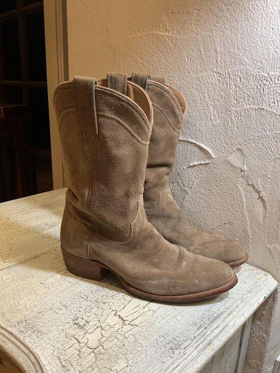 Tecovas Suede Cowboy Boots Men\'s Size 9D The Earl Boots main image 6